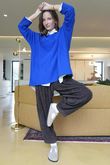 Conrad Oversized Boxy Knit Lapis